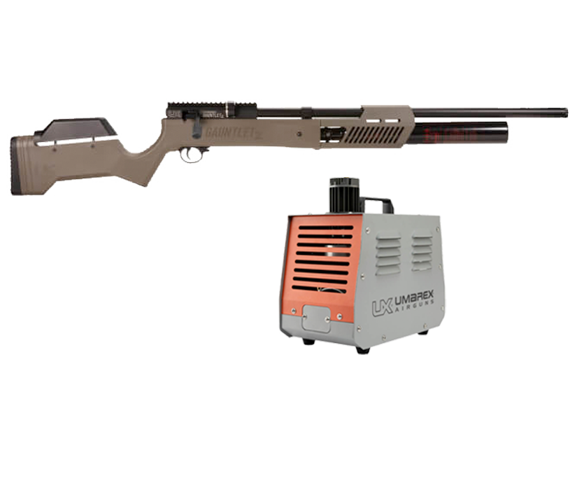 Umarex Umarex Gauntlet 2 PCP Air Rifle .25 Caliber Precision Pellet Rifle + ReadyAir AirGun Compressor